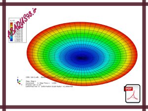 Slide19 300x225 - فایل آموزشی نوزدهم: تحلیل خمش یک ورق دایروی در آباکوس (Plate Bending)